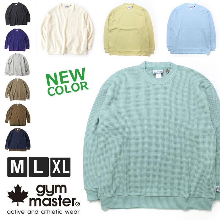 MEDM  Tシャツ 長袖 ワッフル 袖ロゴ プリント 男女兼用 楽天市場】gym master（ジムマスター） ワッフル クルーネック
