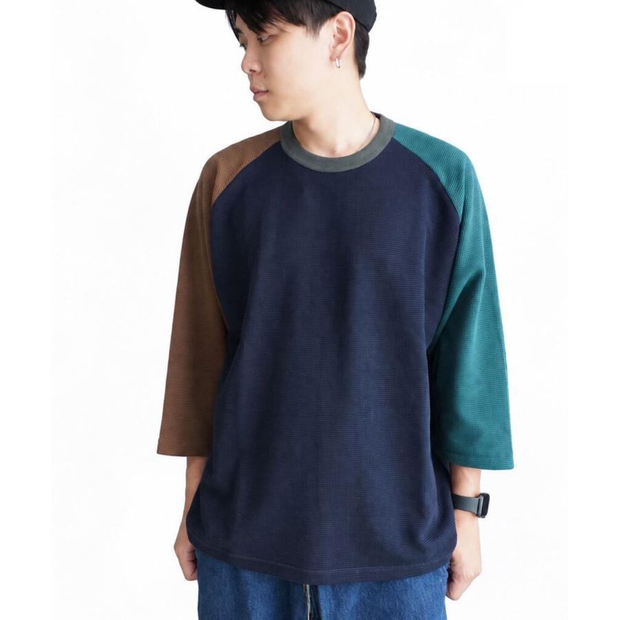 gym master ジムマスター Tシャツ メンズ 7.2oz ドライワッフル 8分袖 七分袖 無地 吸汗速乾 サーマル カットソー G733717 春 夏 秋 カジュアル | gym master | 09