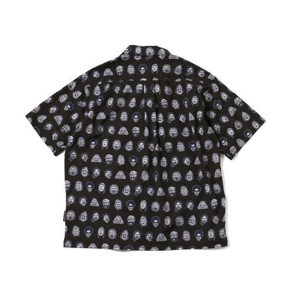 gym master ジムマスター 半袖シャツ メンズ UL-GRID ハッピーペイント 総柄シャツ 軽量 アウトドア キャンプ 春夏 G733734 | gym master | 09