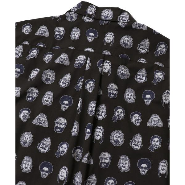 gym master ジムマスター 半袖シャツ メンズ UL-GRID ハッピーペイント 総柄シャツ 軽量 アウトドア キャンプ 春夏 G733734 | gym master | 11