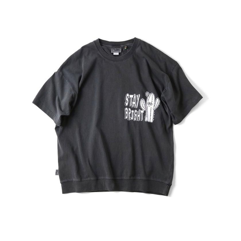 爆買 / gym master ジムマスター Tシャツ 半袖 6.2oz ピグメント サボテン ビッグTee G733782 オーバーサイズ プリントTシャツ ピグメント加工 カジュアル | gym master | 05