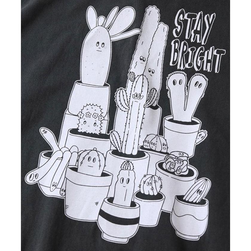 爆買 / gym master ジムマスター Tシャツ 半袖 6.2oz ピグメント サボテン ビッグTee G733782 オーバーサイズ プリントTシャツ ピグメント加工 カジュアル | gym master | 08