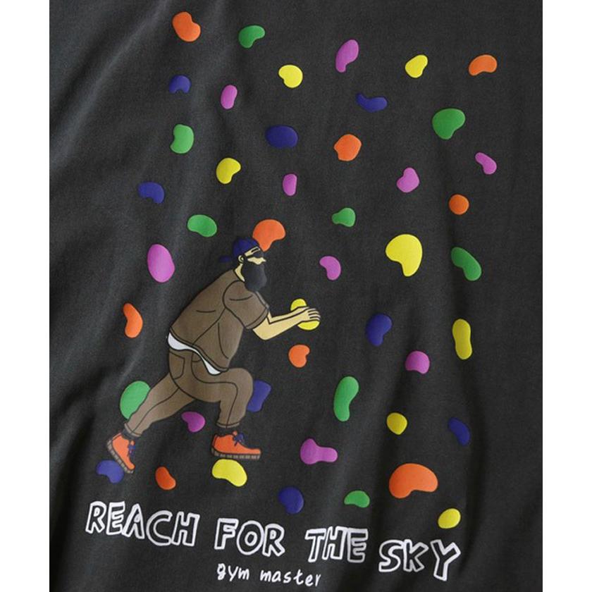 gym master ジムマスター Tシャツ メンズ 半袖 6.2oz ピグメント ボルダリング ビッグTee G733786 オーバーサイズ プリントTシャツ ピグメント加工 アウトドア | gym master | 08
