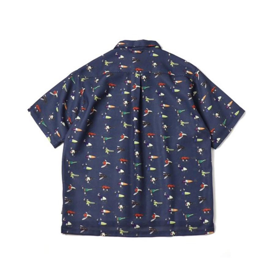 gym master ジムマスター 半袖シャツ メンズ ハッピーペイントメッシュS/Sシャツ G733794 春夏 総柄シャツ メッシュシャツ 軽量 通気性 カジュアル アウトドア | gym master | 06