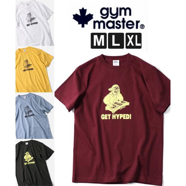 ジムマスター Tシャツ 覆面 メンズ gym master GET HYPED TEE 半袖 5.6oz プリントTシャツ コットン 春夏 G751770 | gym master