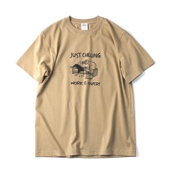 gym master ジムマスター Tシャツ メンズ 半袖 5.6oz JUST CHILLING TEE G751771 春夏 プリントTシャツ コットン カジュアル アウトドア | gym master | 06