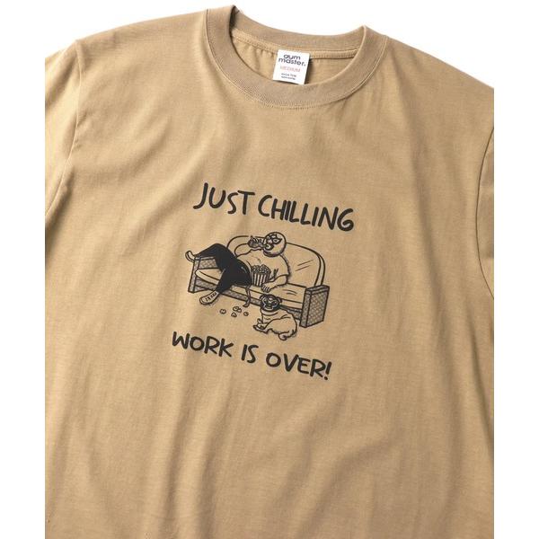 gym master ジムマスター Tシャツ メンズ 半袖 5.6oz JUST CHILLING TEE G751771 春夏 プリントTシャツ コットン カジュアル アウトドア | gym master | 08
