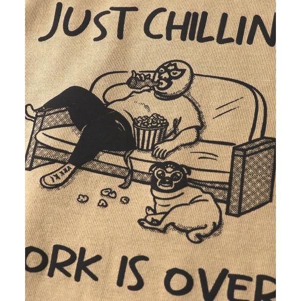 gym master ジムマスター Tシャツ メンズ 半袖 5.6oz JUST CHILLING TEE G751771 春夏 プリントTシャツ コットン カジュアル アウトドア | gym master | 09