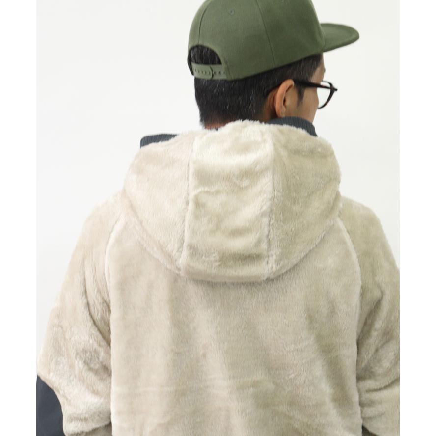 gym master ジムマスター リバーシブルボア×タスロンフードジャケット アウター メンズ  フリースジャケット G418784 | gym master | 11