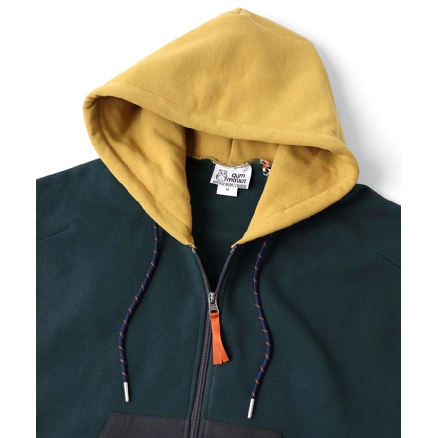 gym master ジムマスター 12oz ヘビー裏起毛スウェット ジップパーカー G833738 メンズ レディース パーカー フルジップ 裏起毛 ヘビーウェイト 防寒 暖かい | gym master | 10