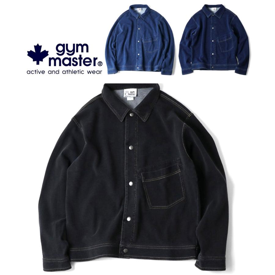 gym master ジムマスター 11oz インディゴスウェット JKT G833746 メンズ レディース スウェットジャケット デニム風 インディゴ染め 羽織り カジュアル | gym master