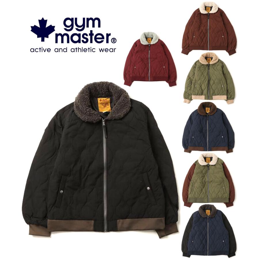 ジムマスター アウター gym master UL-ドビー フライトJKT G833758 メンズ レディース 中綿ジャケット ブルゾン SORONA ボア襟 軽量 防寒 秋冬 | gym master