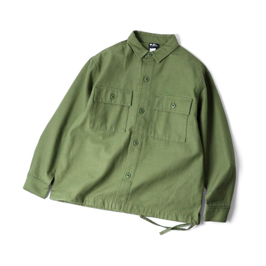 gym master ジムマスター バックサテン シャツJKT G845762 シャツジャケット ミリタリージャケット 長袖 ワークシャツ 綿100％ アウトドア | gym master | 06