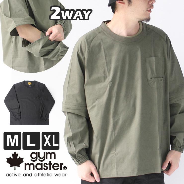 gym master ジムマスター ストレッチ ドビー 2WAY クルーネック ロンTee G899680 ユニセックス スポーツ トレーナー | gym master