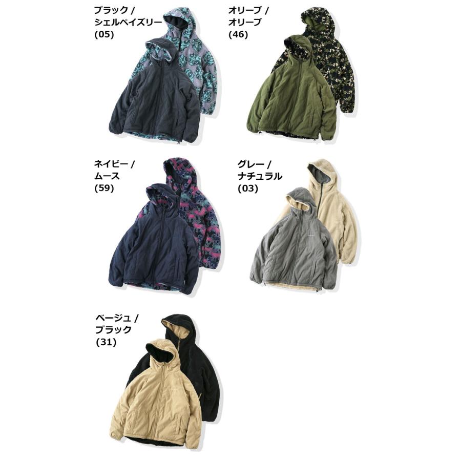 ジムマスター アウター gym master キルト ボア リバーシブル フード ジャケット G921624 ボア コート 防寒 | gym master | 15