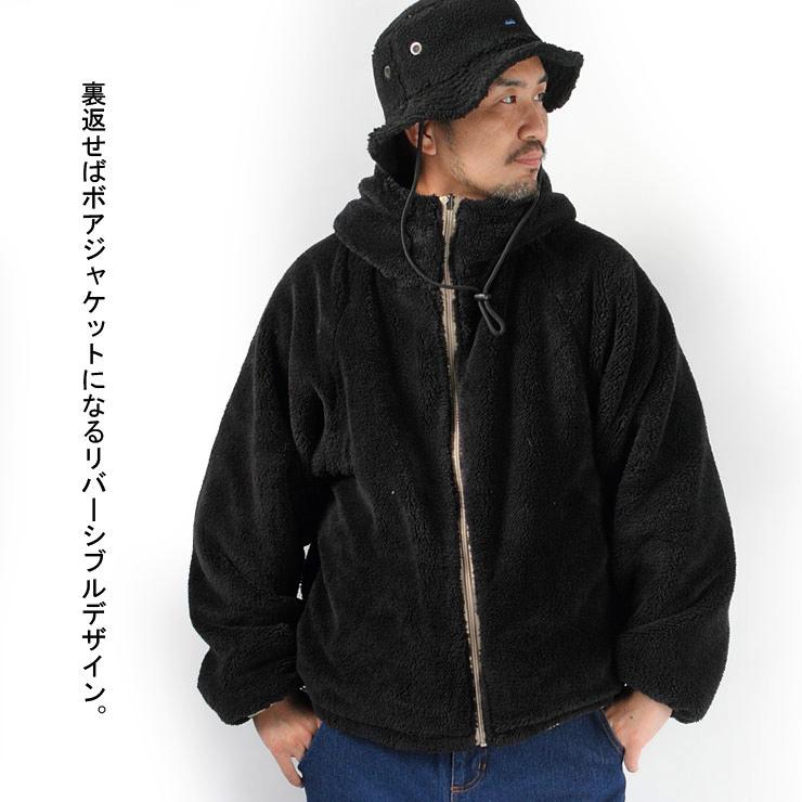 ジムマスター アウター gym master キルト ボア リバーシブル フード ジャケット G921624 ボア コート 防寒 | gym master | 06