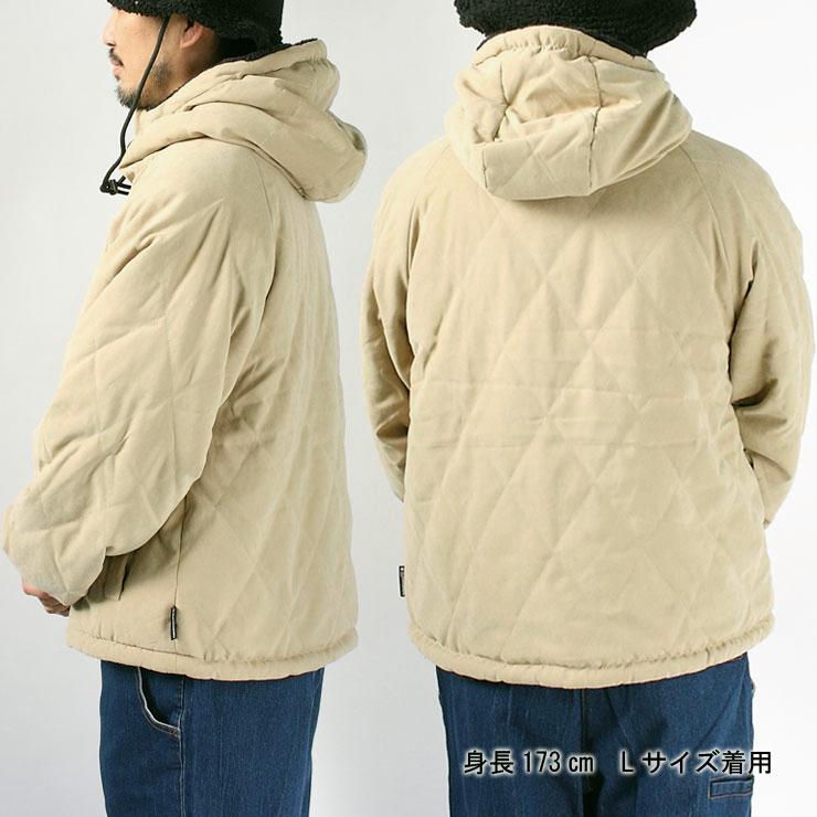 ジムマスター アウター gym master キルト ボア リバーシブル フード ジャケット G921624 ボア コート 防寒 | gym master | 14