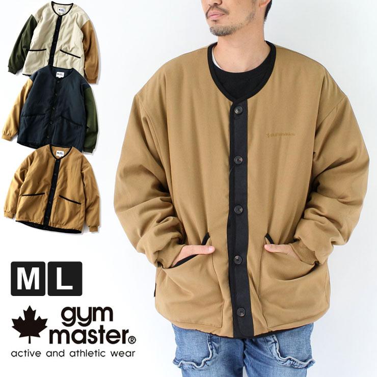 ジムマスター ジャケット gym master  ウールライク ノーカラー ジャケット G921693 パーカー 防寒 キャンプ | gym master