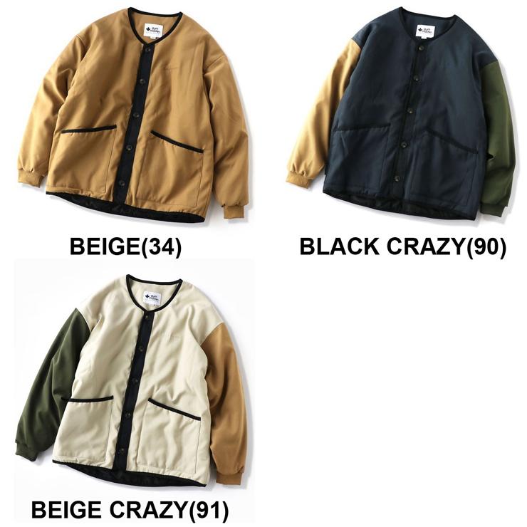 ジムマスター ジャケット gym master  ウールライク ノーカラー ジャケット G921693 パーカー 防寒 キャンプ | gym master | 13