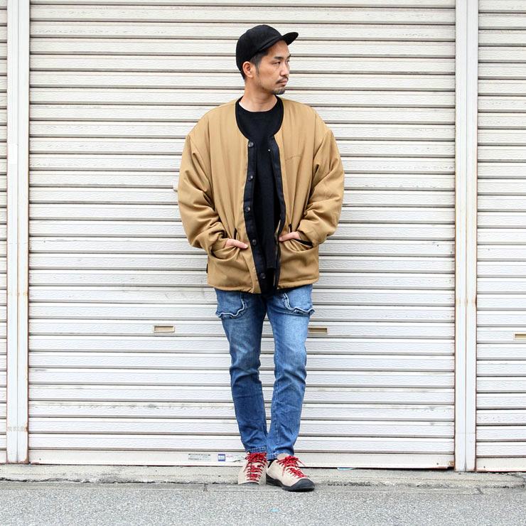 ジムマスター ジャケット gym master  ウールライク ノーカラー ジャケット G921693 パーカー 防寒 キャンプ | gym master | 04