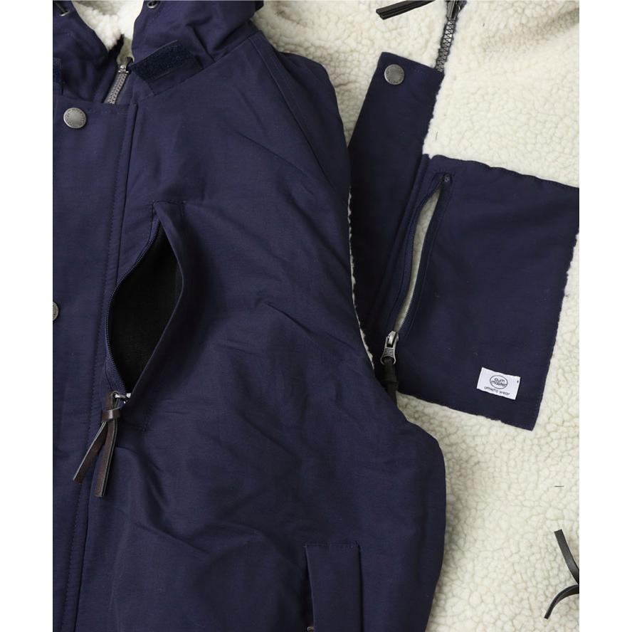 ジムマスター gym master ベスト リバーシブル マウンテンボア ベスト G933608 フード 付き ボアベストボアジャケット フリース アウター もこもこジャケット | gym master | 08