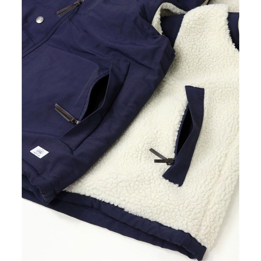 ジムマスター gym master ベスト リバーシブル マウンテンボア ベスト G933608 フード 付き ボアベストボアジャケット フリース アウター もこもこジャケット | gym master | 09