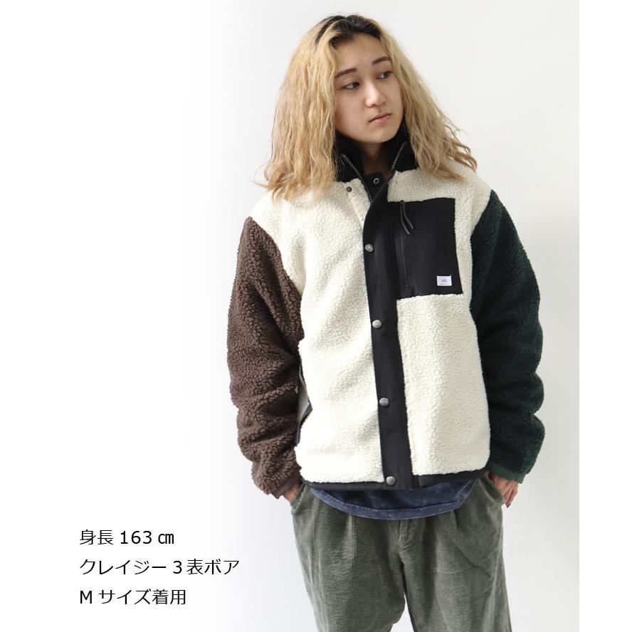 gym master（ジムマスター） リバーシブル ボア マウンテンパーカー