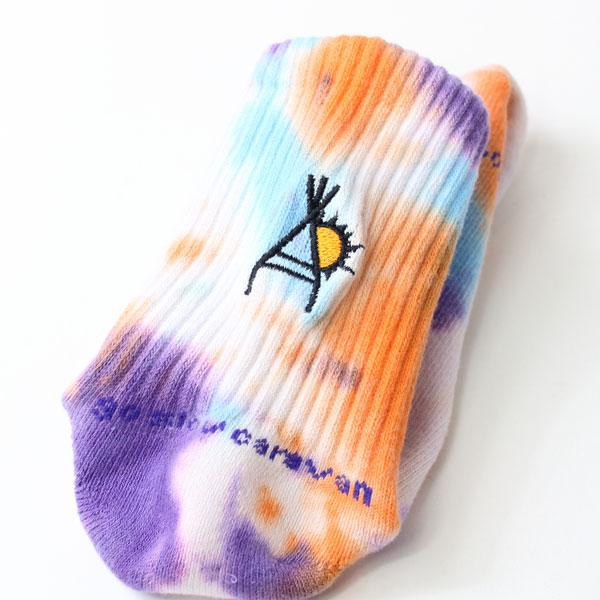 go slow caravan ゴースローキャラバン タイダイ アンクルソックス 322907 靴下 メンズ レディース | go slow caravan | 05