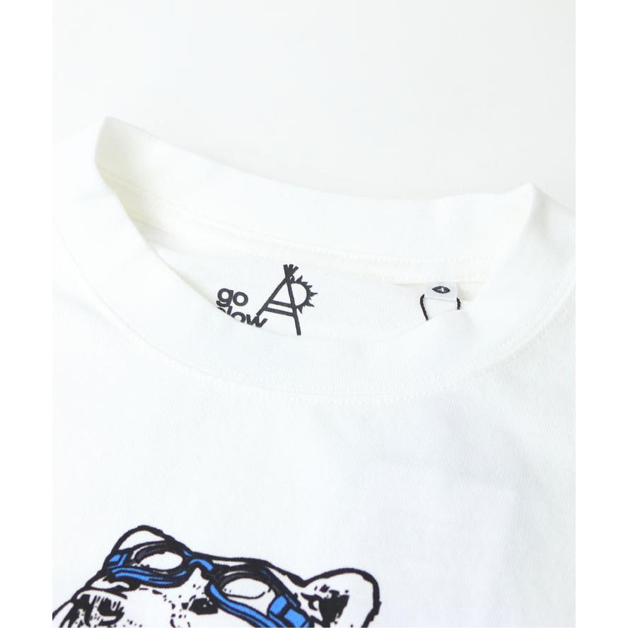 ゴースローキャラバン tシャツ くま メンズ 半袖 go slow caravan USA/C プールクマ BIG TEE 341920 シロクマ Tee メンズ レディース 男女兼用 | go slow caravan | 02