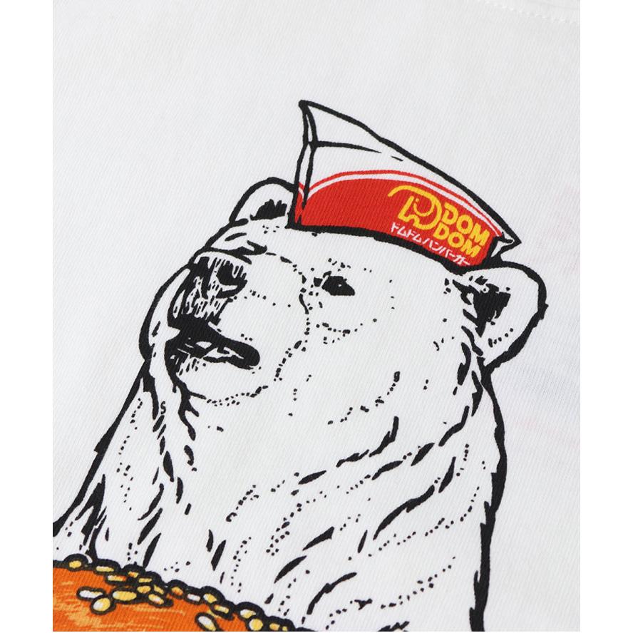 ゴースローキャラバン tシャツ くま メンズ 半袖 go slow caravan ドムドム バーガー コラボ クマ Tee 341961 メンズ レディース | go slow caravan | 03