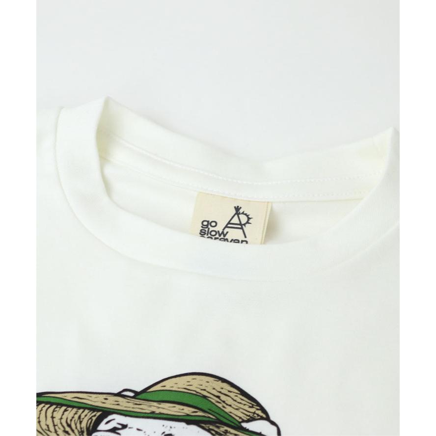 go slow caravan ゴースローキャラバン PIECLEX ファーマークマTee  tシャツメンズ 349301 | go slow caravan | 02