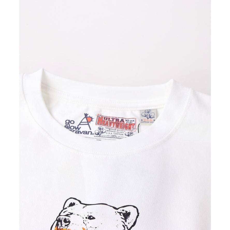 go slow caravan ゴースローキャラバン 超ヘビーUSA/C ナポリタンクマ ロングスリーブ TEE 351906 メンズ レディース 長袖 ロンTee | go slow caravan | 03