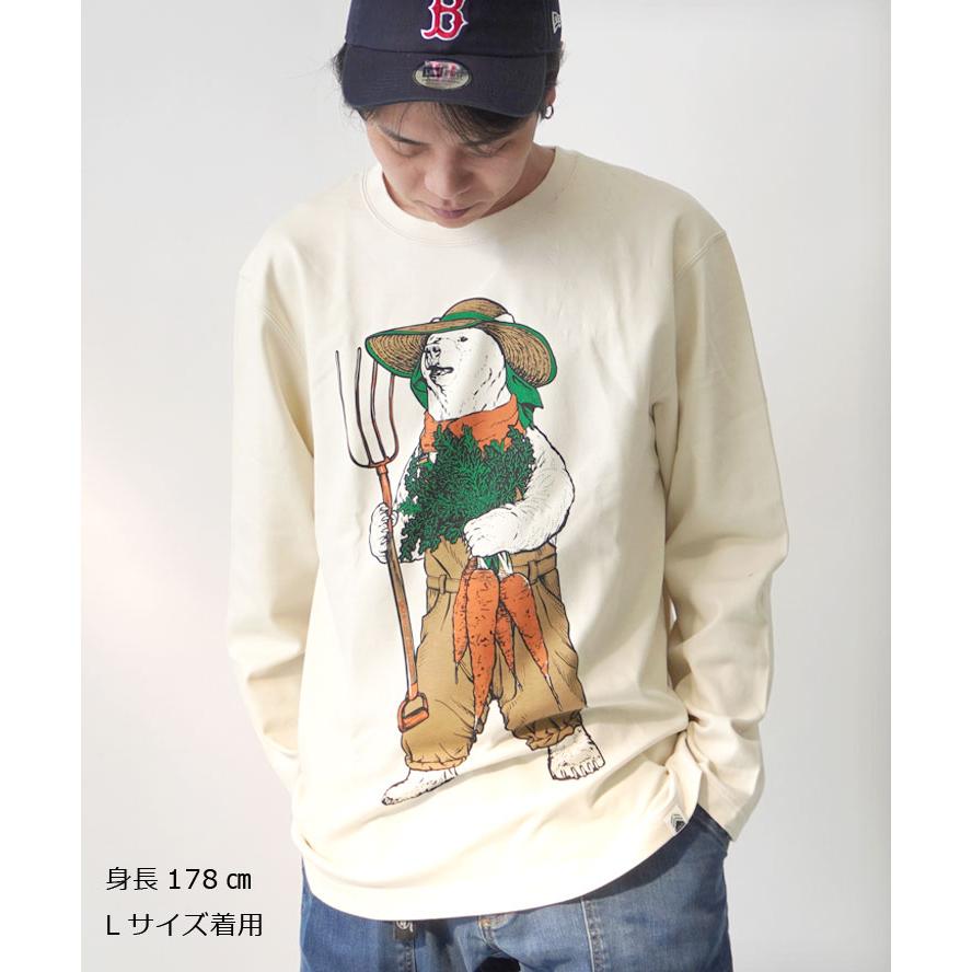 go slow caravan ゴースローキャラバン PIECLEXモックロディファーマークマロングスリーブ 359301 メンズ レディース シロクマ 白くま 秋 冬 秋冬 | go slow caravan | 02