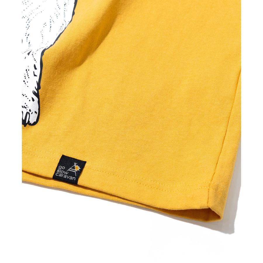 go slow caravan ゴースローキャラバン Tシャツ USA/C 豪快盛りラーメンクマ BIG TEE 361917 ビッグTシャツ オーバーサイズ プリントT コットン | go slow caravan | 07