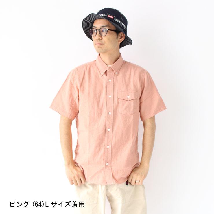 爆買 シャツ メンズ 日本製 半袖 Wガーゼ ボタン ダウン シャツ 124-00 春 夏 | protocol | 06