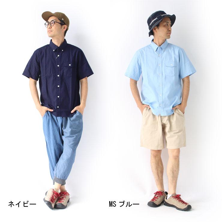 爆買 日本製 半袖 シャツ メンズ  ヘビーオックス ボタン ダウン シャツ 19-400 メンズ レディース  大きいサイズ | protocol | 08