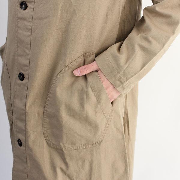 メンズ コート 日本製 ステンカラー OX ミドルコート ロングコート ハーフ丈 無地  軽量 アウター コート きれいめ ロング カジュアル | protocol | 08