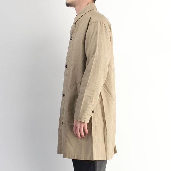 メンズ コート 日本製 ステンカラー OX ミドルコート ロングコート ハーフ丈 無地  軽量 アウター コート きれいめ ロング カジュアル | protocol | 11