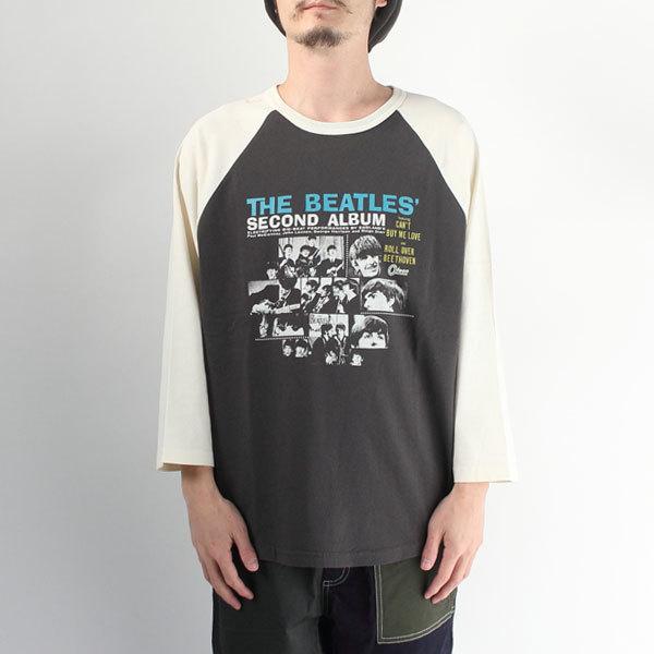 THE BEATLES ラグラン Tee POWER TO THE PEOPLE ビートルズ Tシャツ