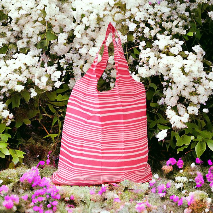 エコバッグ ショッピング バッグ 収納バッグ 折りたたみ バッグ 小物収納 ドット柄 ボーダー 無地 花柄 かわいい おしゃれ |  | 16