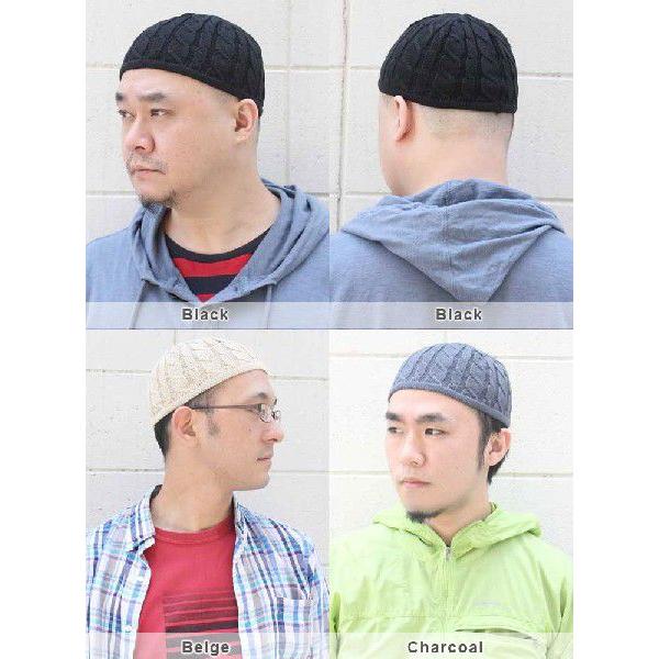 ニット帽 夏 メンズ 夏用 コットン 大きいサイズ ビーニー ケーブル編み イスラム帽 帽子 服装 Regnuu リヌー 綿100% | Regnuu | 04