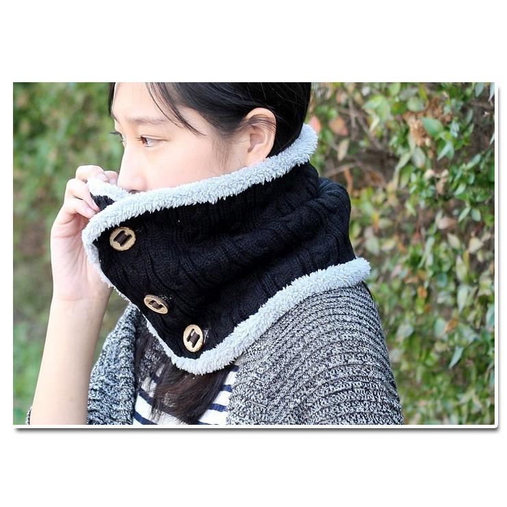 ネックウォーマー / メンズ ネックウォーマー 保温 スノボ protocol ケーブル編み ボタン付き ネックウォーマー | protocol | 01