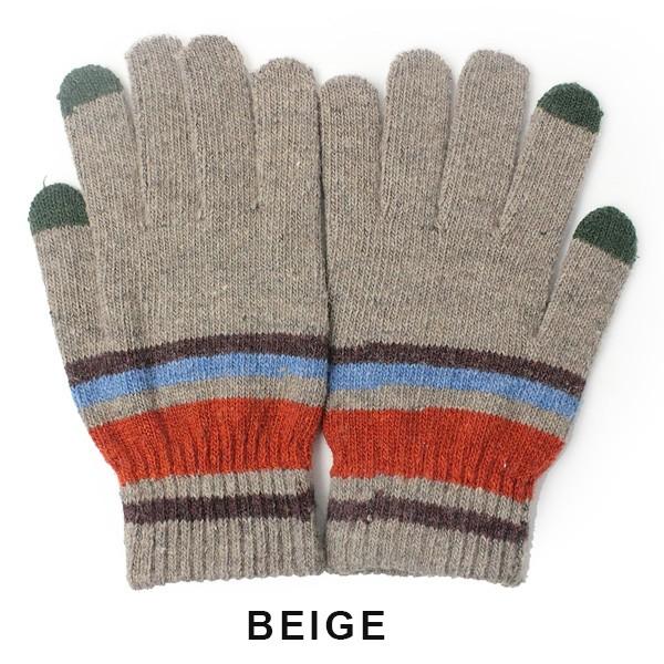 手袋 レディース 暖かい プレゼント スマホ対応 レトロボーダー タッチ グローブ 防寒 あったか メンズ タッチパネル対応 / 返品・交換不可 | protocol | 11