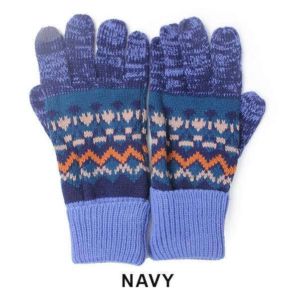 手袋 レディース プレゼント スマホ対応 レトロ ノルディック タッチ グローブ  グローブ 防寒 アウトドア タッチパネル対応 / 返品・交換不可 | protocol | 11