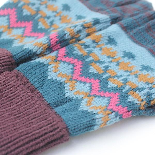 手袋 レディース プレゼント スマホ対応 レトロ ノルディック タッチ グローブ  グローブ 防寒 アウトドア タッチパネル対応 / 返品・交換不可 | protocol | 04