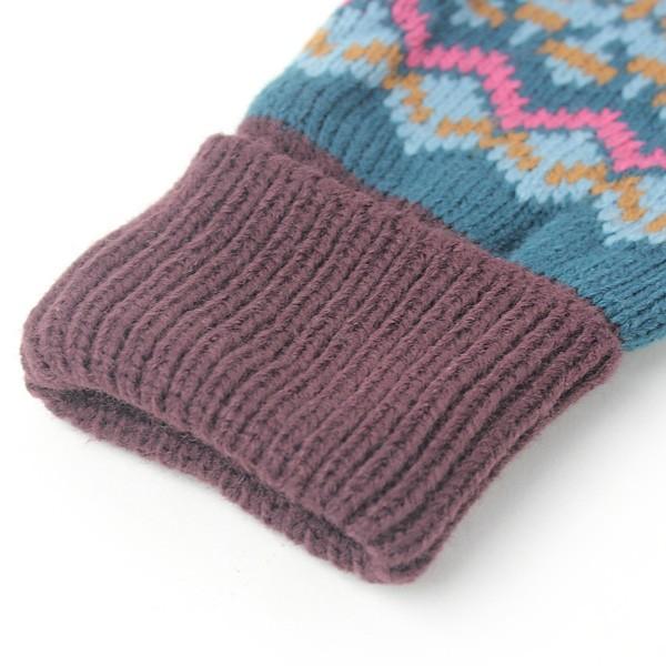 手袋 レディース プレゼント スマホ対応 レトロ ノルディック タッチ グローブ  グローブ 防寒 アウトドア タッチパネル対応 / 返品・交換不可 | protocol | 05