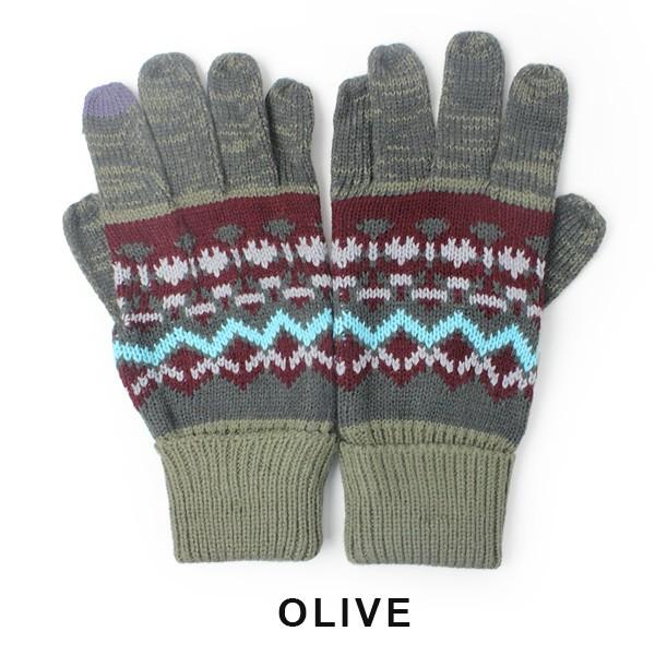 手袋 レディース プレゼント スマホ対応 レトロ ノルディック タッチ グローブ  グローブ 防寒 アウトドア タッチパネル対応 / 返品・交換不可 | protocol | 07