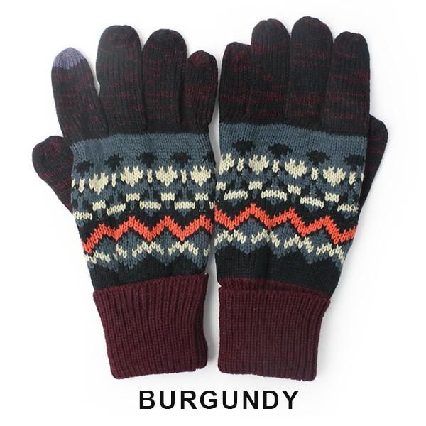 手袋 レディース プレゼント スマホ対応 レトロ ノルディック タッチ グローブ  グローブ 防寒 アウトドア タッチパネル対応 / 返品・交換不可 | protocol | 08