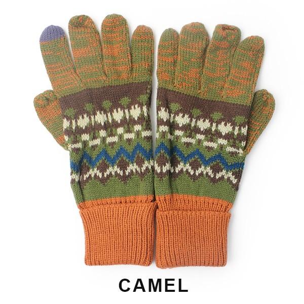 手袋 レディース プレゼント スマホ対応 レトロ ノルディック タッチ グローブ  グローブ 防寒 アウトドア タッチパネル対応 / 返品・交換不可 | protocol | 09