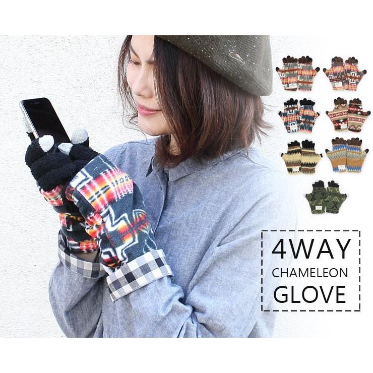 手袋 / 4WAY CHAMELEON GLOVE スマホ対応 / タッチパネル対応 スマホ対応 | protocol | 01